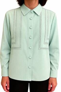NEW SEVENTY modern lace shirt in mint green